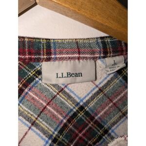 L.L. Bean Flannel Night Gown Women's Reg Large Scotch Plaid Cottage Prairie